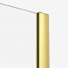 NEW TRENDY Kabina ścianka WALK-IN przesuwna SMART LIGHT GOLD 100X200 EXK-4295